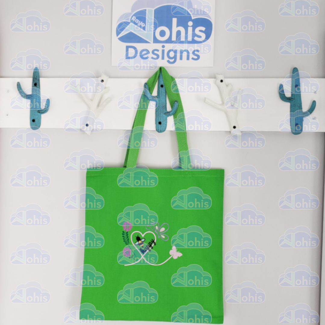Canvas Tote Bag - Bee Happy