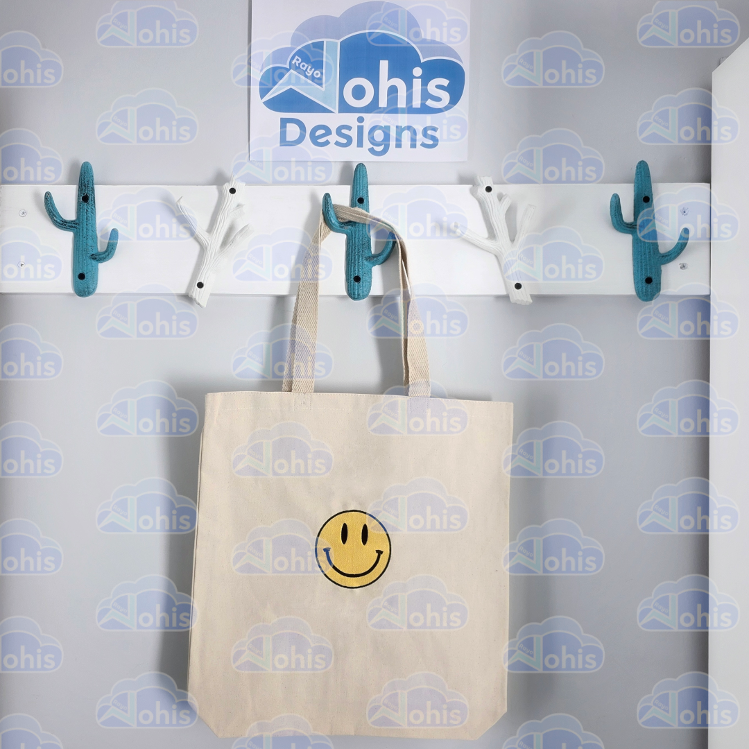 Canvas Tote Bag - Happy Emoji