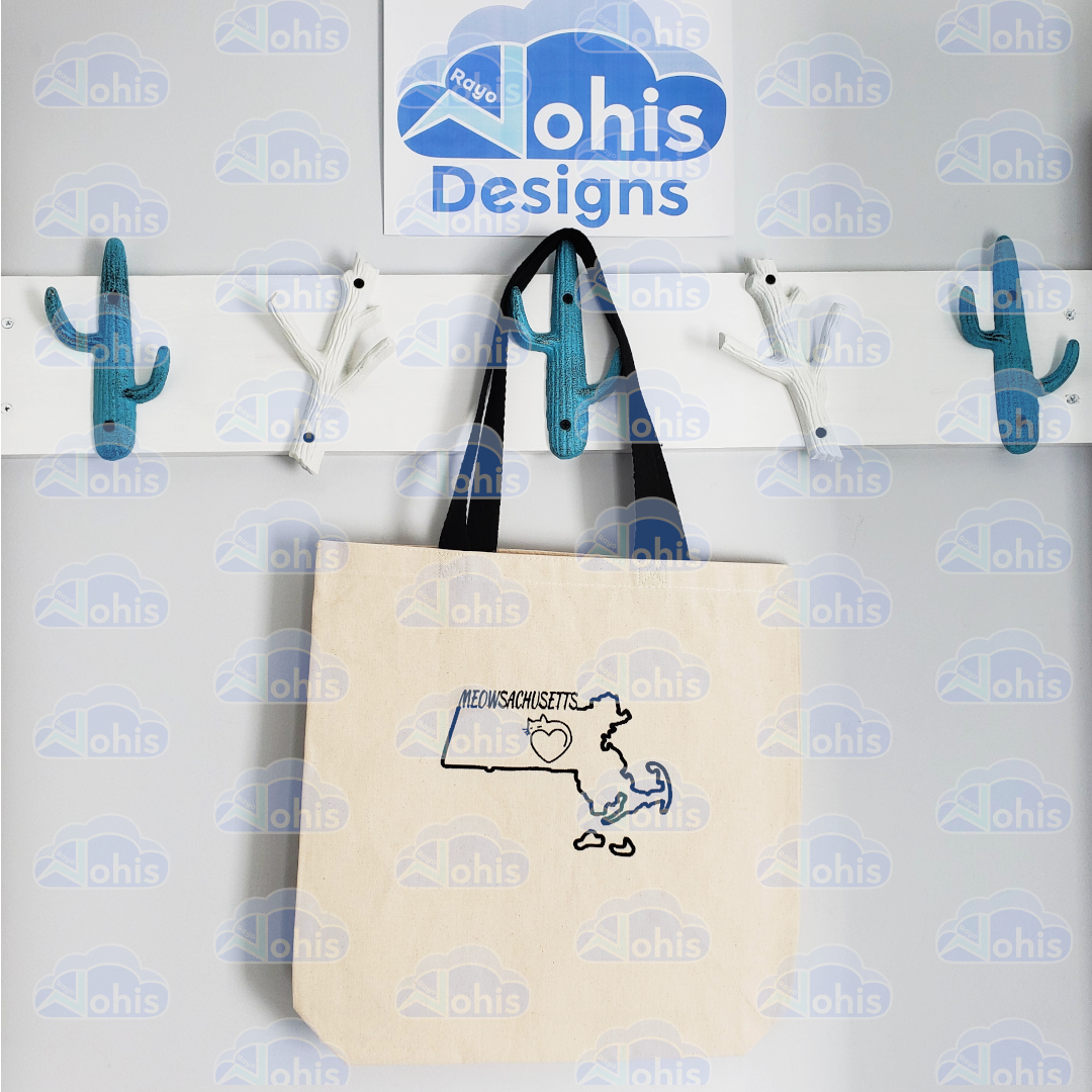 Canvas Tote Bag - Meowsachusetts