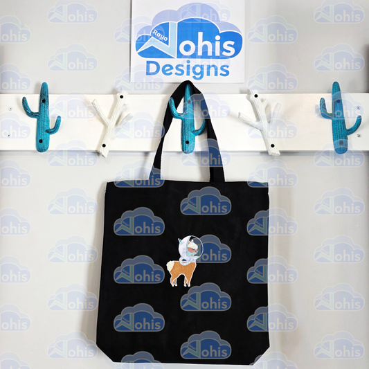 Canvas Tote Bag - Space Llama
