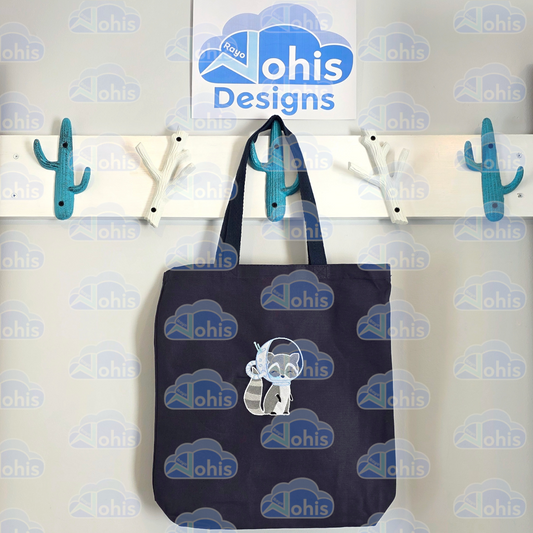 Canvas Tote Bag - Space Raccoon