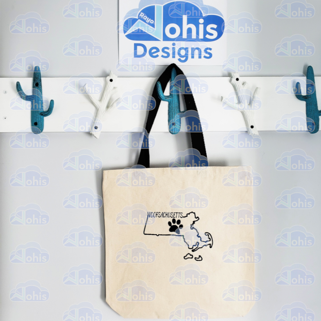 Canvas Tote Bag - Woofsachusetts