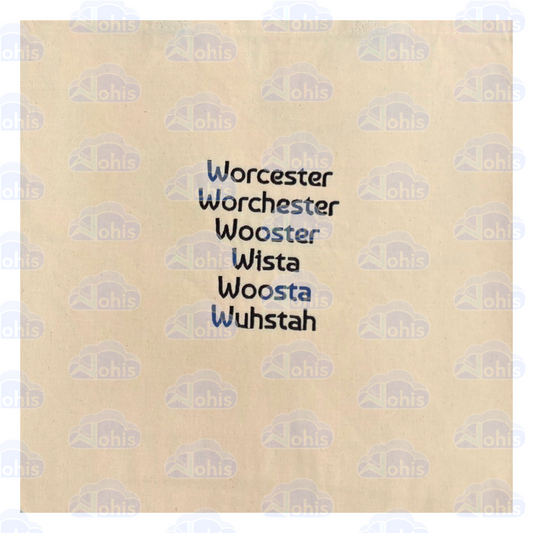 Canvas Tote Bag - Worcester Pronunciation